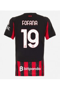 AC Milan Youssouf Fofana #19 Jalkapallovaatteet Naisten Kotipaita 2025-26 Lyhythihainen